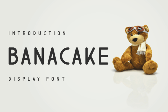 Banacake: A Modern Display Font for Handmade Creations