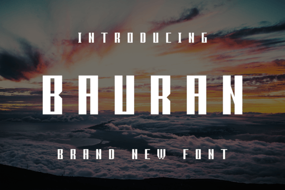 Bauran: A Modern Display Font for Web Design