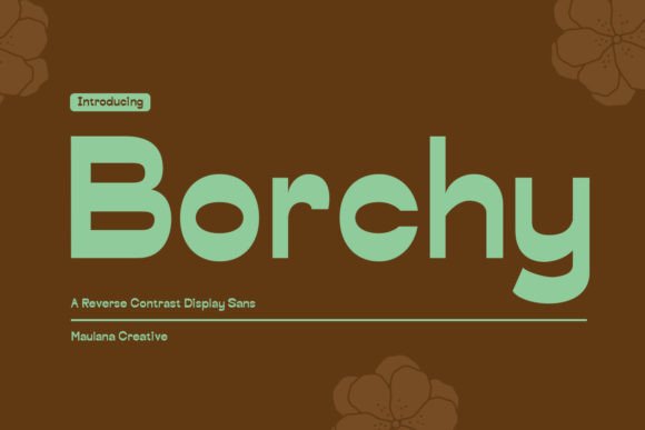 Borchy: A Cool Sans Display Font for Modern Editorial Design