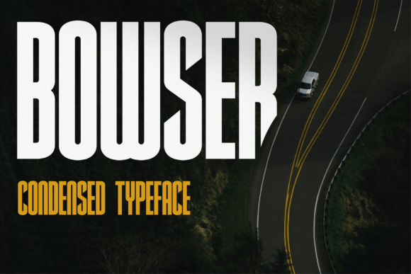 Bowser Font for Handmade Creations