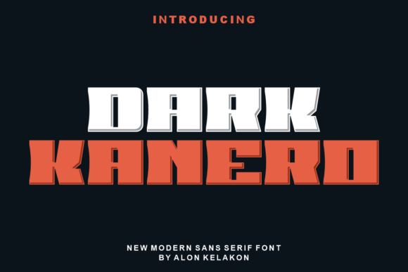 Dark Kanero: A Modern Typeface for Editorial Design