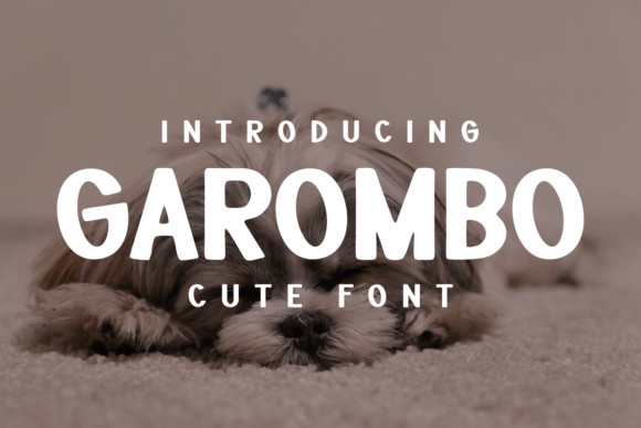 Garombo: A Unique Display Font for Editorial Design