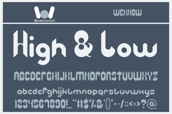 High and Low Display Font Review
