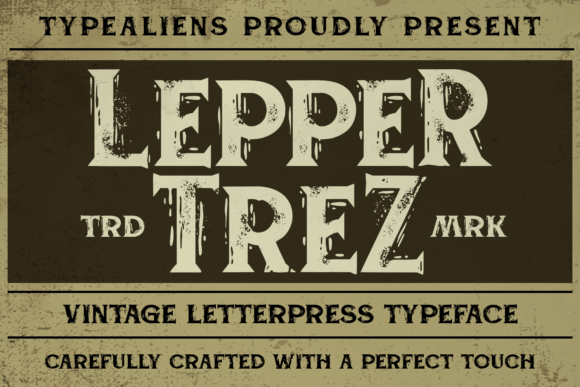 Leppertrez: A Vintage Serif Font for Bold Branding
