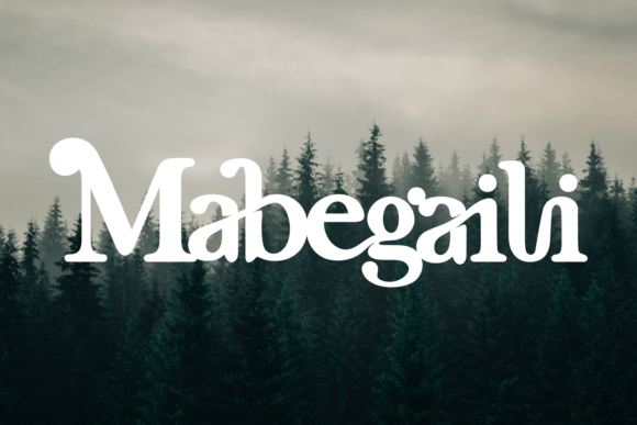 Mabegaili Font for Modern Web Design