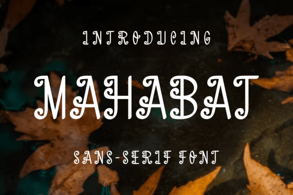 Mahabat: A Display Font That Elevates Your Editorial Design