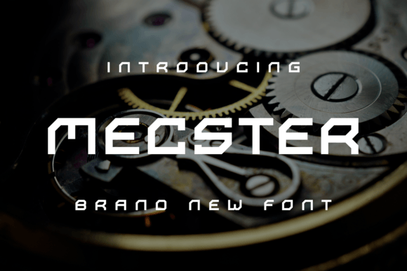 Mecster Font for Editorial Design and Content Creation