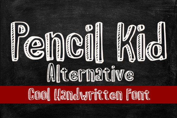Pencil Kid Alternative: A Handwritten Display Font for Editorial Design