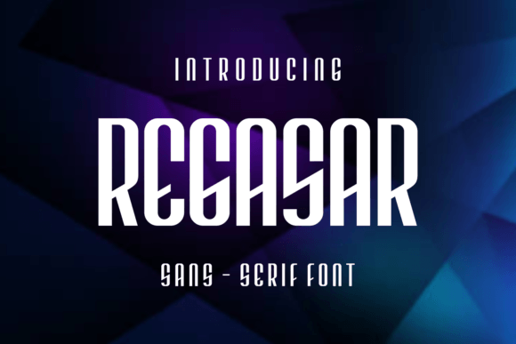 Regasar: A Modern Display Font for Editorial Elegance