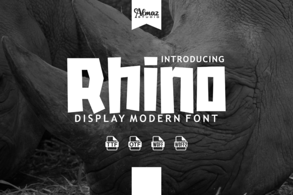 Rhino Font for Handmade Creations