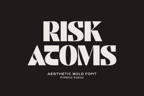 Risk Atoms: A Bold Display Font for Modern Branding