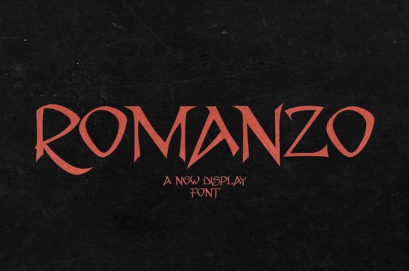 Romanzo: A Creepy Display Font for Craft and Commercial Projects