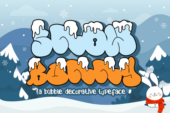 Snow Bunny: A Festive Display Font for Holiday Campaigns