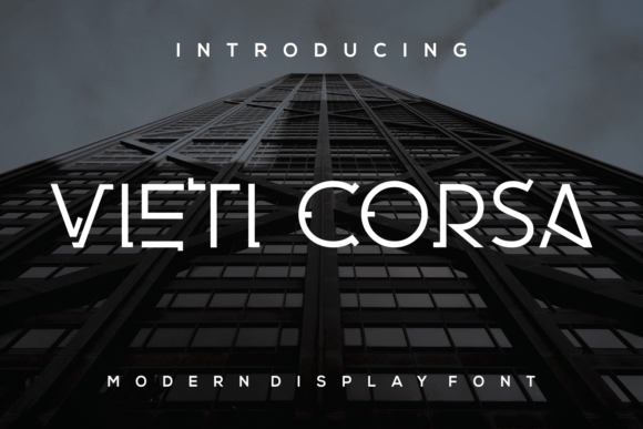 Vietti Corsa Font for Editorial Design